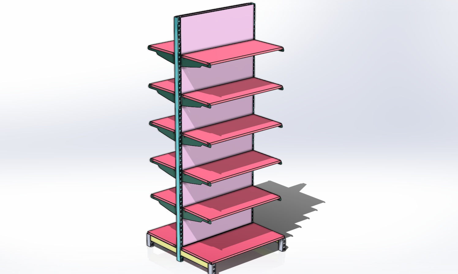 3 英尺 X 7 英尺中心架 v1